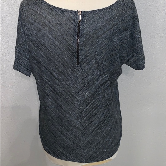 Zara heather grey distressed shirt sleeve shirt S - Picture 5 of 7